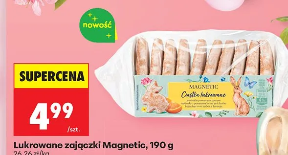 Ciastka lukrowane zajączki promocja w Biedronka
