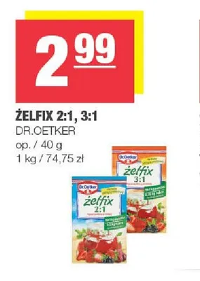 Żelfix 2:1 Dr. Oetker promocja w SPAR