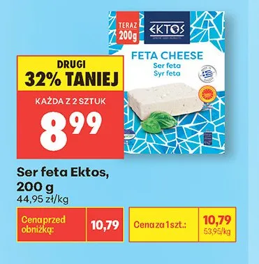 Ser feta Ektos promocja w Biedronka