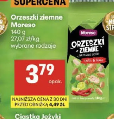 Orzeszki ziemne Moreso promocja w Delikatesy Centrum