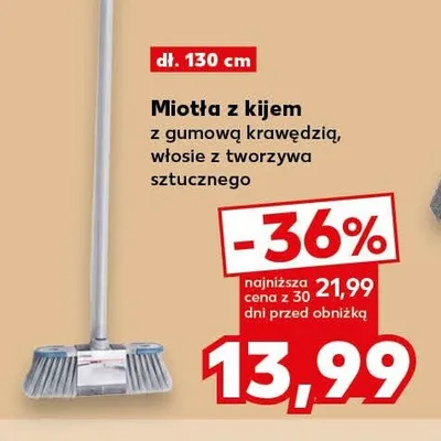 Miotła z kijem promocja w Kaufland