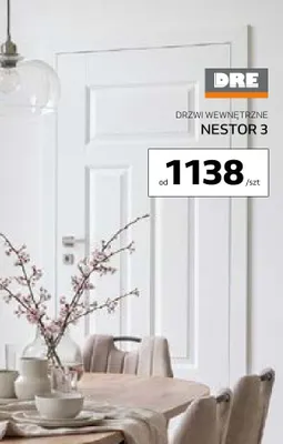 Drzwi wewnętrzne DRE Nestor 3 promocja w Komfort