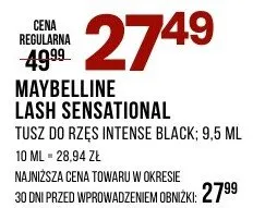 Tusz do rzęs Intense Black Lash Sensational promocja w Drogerie Natura