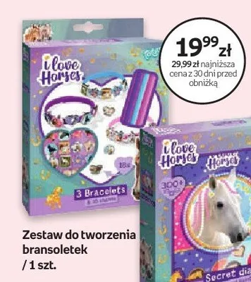 Zestaw do tworzenia bransoletek I Love Horses promocja w Dzień Dziecka