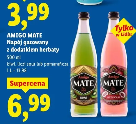 Napój gazowany z dodatkiem herbaty promocja w Lidl