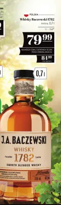 Whisky Baczewski 1782 0,7l promocja w POLOmarket