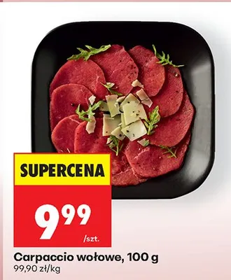 Carpaccio wołowe 100g promocja w Biedronka