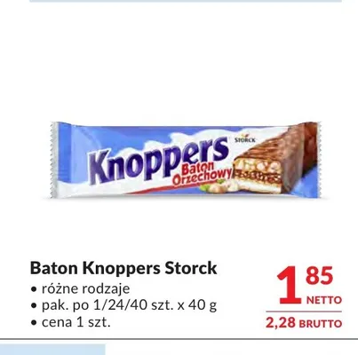 Baton Knoppers Storck promocja w Makro