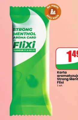 Karta aromatyzująca Strong Menthol Flixi promocja w Dino