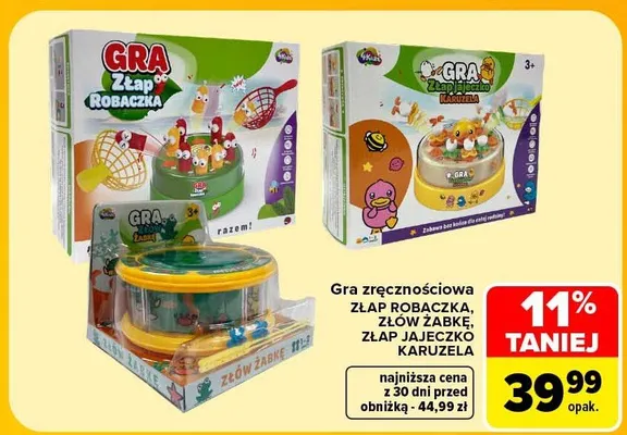 Gra zręcznościowa Złap Robaczka 4Kids promocja w Carrefour