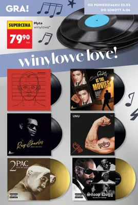 Płyty winylowa, różne promocja w Biedronka