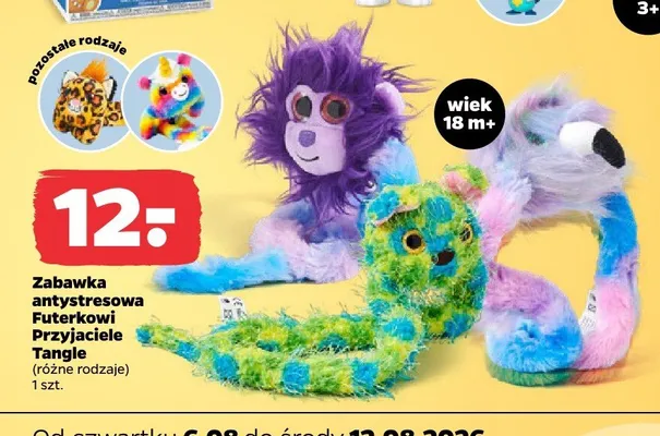 Zabawka antystresowa Futerkowi Przyjaciele Tangle promocja w Netto