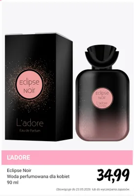 Woda perfumowana dla kobiet L'adore Eclipse Noir promocja w Rossmann