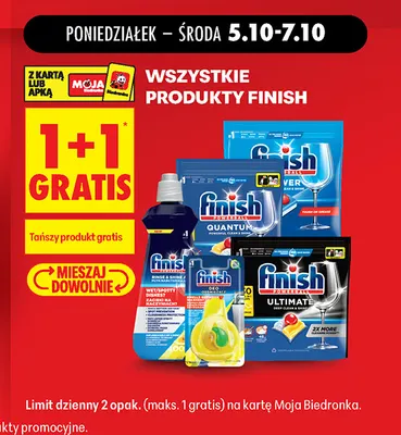 Produkty Finish promocja w Biedronka