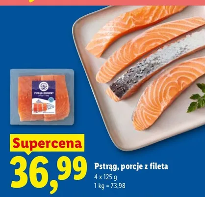 Pstrąg, porcje z fileta promocja w Lidl