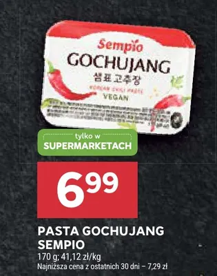 Pasta gochujang Sempio promocja w Stokrotka