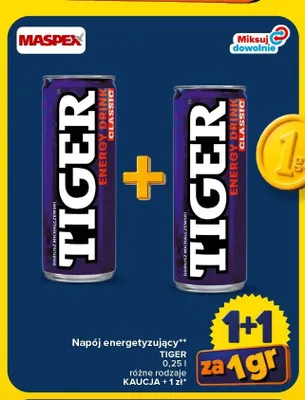 Napój energetyzujący Tiger Classic promocja w Carrefour Market