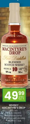 Whisky Macintyre's Drop promocja w Twój Market
