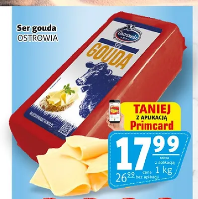 Ser gouda Ostrowia promocja w Prim Market