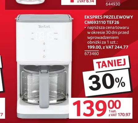 Ekspres przelewowy Tefal promocja w Selgros
