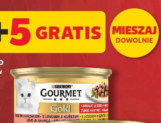 Karma dla kotów Gourmet Gold Kawałki w sosie promocja w Kaufland