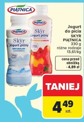 Jogurt do picia Skyr różne rodzaje promocja w Carrefour Market