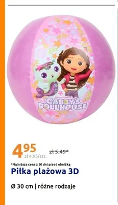 Piłka plażowa 3D Gabby's Dollhouse promocja w Action