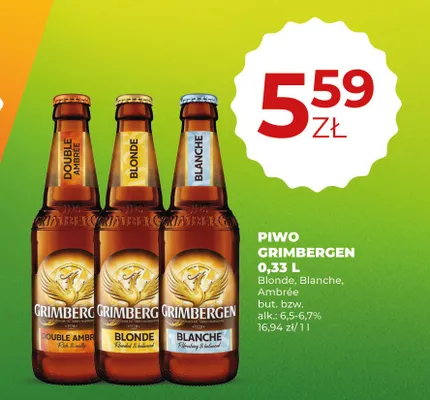Piwo Grimbergen Blanche promocja w Duży Ben