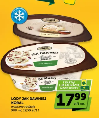 Lody Jak Dawniej Koral bakaliowe promocja w ABC