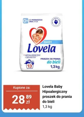 Proszek do prania Lovela Baby Hipoalergiczny do bieli promocja w Biedronka