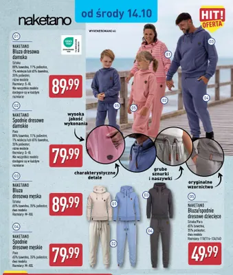 Spodnie dresowe męskie Naketano promocja w Aldi