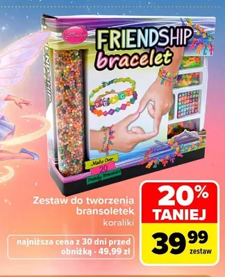 Zestaw do tworzenia bransoletek koraliki promocja w Carrefour