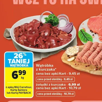 Żołądki z kurczaka promocja w Carrefour Market