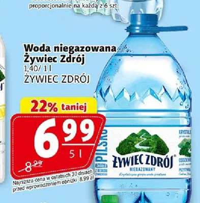 Woda niegazowana Żywiec Zdrój promocja w Prim Market