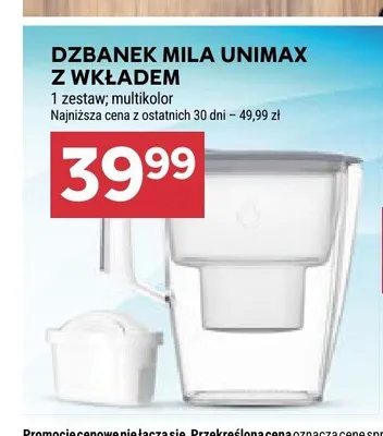 Dzbanek Dafi Mila Unimax z wkładem promocja w Stokrotka