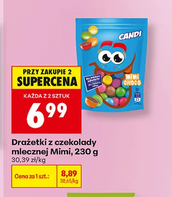Drażetki z czekolady mlecznej Mimi promocja w Biedronka