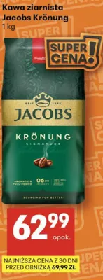 Kawa ziarnista Jacobs Krönung promocja w Delikatesy Centrum