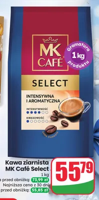 Kawa ziarnista MK Café Select promocja w Dino