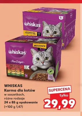 Karma dla kotów w saszetkach Whiskas promocja w Kaufland