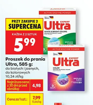 Proszek do prania do białych i jasnych promocja w Biedronka