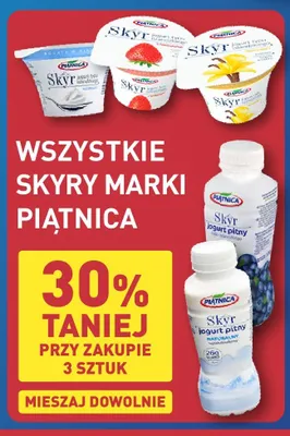 Jogurt typu islandzkiego Skyr Piątnica promocja w Aldi