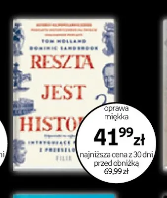 Książka Reszta jest historią Tom Holland Dominic Sandbrook promocja w Empik