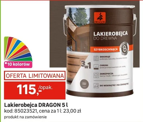 Lakierobejca Dragon 5l promocja w Leroy Merlin