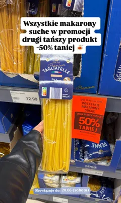 Makaron Tagliatelle Cucina Nobile promocja w Aldi