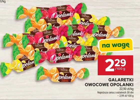 Galaretki owocowe opolanki promocja w Stokrotka