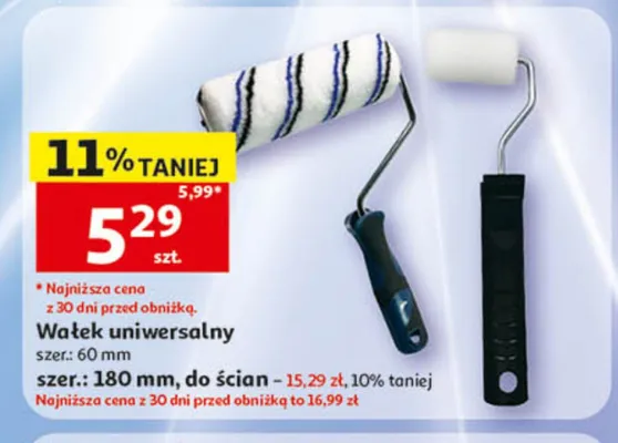 Wałek uniwersalny do ścian 180mm promocja w Auchan
