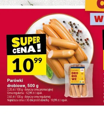 Parówki drobiowe Drobiowe promocja w Twój Market