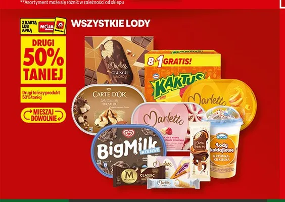 Lody Kaktus promocja w Biedronka