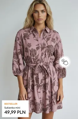 Sukienka mini promocja w Sinsay