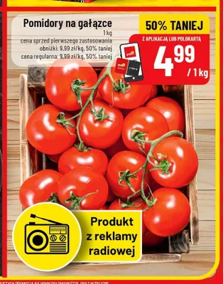 Pomidory na gałązce promocja w POLOmarket